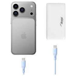 Akyga USB nabíječka, GaN, USB-C®, USB A, 65 W, Power Delivery 3.0, bílá