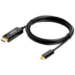 club3D HDMI / USB-C® kabel Zástrčka HDMI-A, USB-C ® zástrčka 1.80 m černá CAC-1334 HDMI kabel