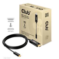 club3D HDMI / USB-C® kabel Zástrčka HDMI-A, USB-C ® zástrčka 1.80 m černá CAC-1334 HDMI kabel