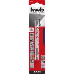 kwb 421105 HSS kovový spirálový vrták 5 mm Celková délka 104 mm DIN 1412 C 1/4 (6,3 mm) 1 ks