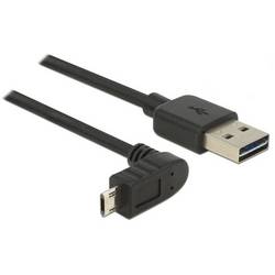 Delock USB kabel USB 2.0 USB-A zástrčka, USB Micro-B zástrčka 3.00 m černá 83857
