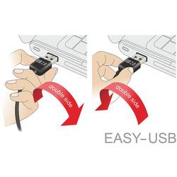 Delock USB kabel USB 2.0 USB-A zástrčka, USB Micro-B zástrčka 3.00 m černá 83857