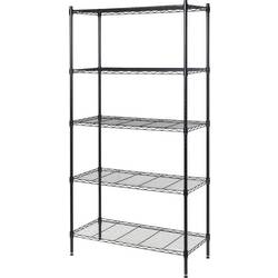 TOOLCRAFT TO-10565271 skladový regál –- kompletní regál , (š x v x h) 900 x 1815 x 400 mm, ocel, černá