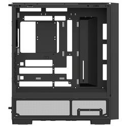Thermaltake S380 TG ARGB Black midi tower PC skříň černá boční okno, integrované osvětlení, 2 předinstalované LED ventilátory