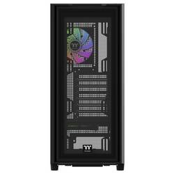 Thermaltake S380 TG ARGB Black midi tower PC skříň černá boční okno, integrované osvětlení, 2 předinstalované LED ventilátory
