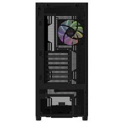 Thermaltake S380 TG ARGB Black midi tower PC skříň černá boční okno, integrované osvětlení, 2 předinstalované LED ventilátory