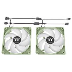 Thermaltake CT140 ARGB Sync PC Cooling Fan Matcha Green 2 Pack PC větrák s krytem vícebarevná (š x v x h) 140 x 140 x 25 mm