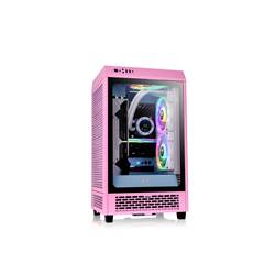 Thermaltake The Tower 200 Bubble Pink tower PC skříň růžová boční okno