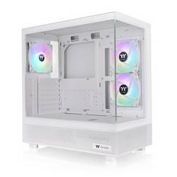 Thermaltake View 270 Plus TG ARGB Snow White midi tower herní pouzdro bílá 3 předinstalované LED ventilátory, prachový filtr, boční okno