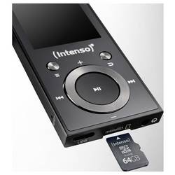 Intenso Intenso MP3 Videoplayer 64GB Music Walker MP3 přehrávač 64 GB černá Bluetooth