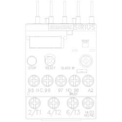 Siemens přepěťové relé 690 V/AC 1 spínací kontakt, 1 rozpínací kontakt 1 ks 3RU2116-1BB0