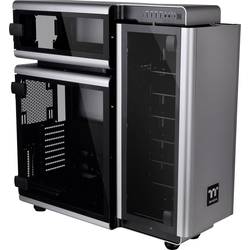 Thermaltake Level 20 Full Tower PC skříň černá, stříbrná 3 předinstalované LED ventilátory, boční okno, instalace pevného disku bez nářadí