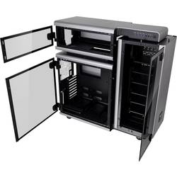 Thermaltake Level 20 Full Tower PC skříň černá, stříbrná 3 předinstalované LED ventilátory, boční okno, instalace pevného disku bez nářadí