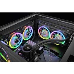 Thermaltake CL-F138-PL14SW-A PC větrák s krytem černá (š x v x h) 184 x 149 x 182 mm včetně LED osvětlení, vč. ovládání RGB osvětlení