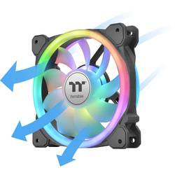 Thermaltake CL-F137-PL12SW-A PC větrák s krytem černá (š x v x h) 184 x 129 x 162 mm včetně LED osvětlení, vč. ovládání RGB osvětlení