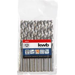 kwb 205070 HSS spirálový vrták 1 ks 7 mm Celková délka 109 mm DIN 338 válcová stopka 1 ks