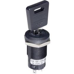 NKK Switches CKM13EFW01 klíčový spínač 250 V/AC 3 A 1x zap/vyp/zap 2 x 45 ° 1 ks