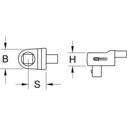 KS Tools 5162812 Zásuvný čtyřhran 17.5 mm