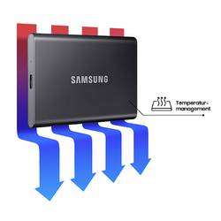 Samsung Portable T7 2 TB, externí SSD disk, USB 3.2 (Gen 2) , modrá