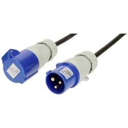 Max Hauri 165376 napájecí prodlužovací kabel, 16 A, modrá, černá, 25 m, odolné proti UV záření, odolné proti oleji, flexibilní provedení, odolné proti kyselinám