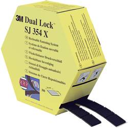 3M SJ354X Dual Lock pásek se suchým zipem, lepicí, kulaté hlavičky, (d x š) 7500 mm x 25 mm, černá, 1 pár