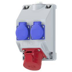 PC Electric 16081552 rozbočovač šedá, modrá, červená