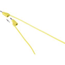 VOLTCRAFT MSB-200 měřicí kabel lamelová zástrčka 2 mm lamelová zástrčka 2 mm 30.00 cm žlutá 1 ks