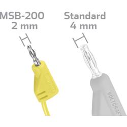 VOLTCRAFT MSB-200 měřicí kabel lamelová zástrčka 2 mm lamelová zástrčka 2 mm 30.00 cm žlutá 1 ks
