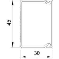 OBO Bettermann 6175405 kabelová lišta (d x š x v) 2000 x 45 x 30 mm 24 ks čistě bílá