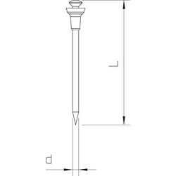 OBO Bettermann 511 16 3366162 hřebík s čočkovou hlavou (Ø x d) 2 mm x 16 mm ocel tvrzeno 100 ks