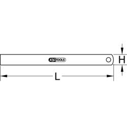 KS Tools 300.0111 3000111 pravítko pružinová ocel