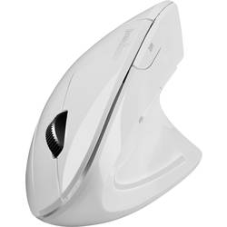 Perixx PERIMICE-813 W optická ergonomická myš, přenos bezdrátový, Bluetooth®, 800 dpi, 1200 dpi, 1600 dpi, bílá