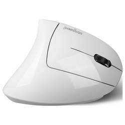 Perixx PERIMICE-813 W optická ergonomická myš, přenos bezdrátový, Bluetooth®, 800 dpi, 1200 dpi, 1600 dpi, bílá
