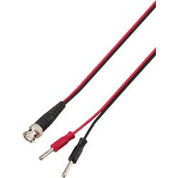 VOLTCRAFT BNC měřicí kabel 0.80 m černá, červená