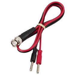 VOLTCRAFT BNC měřicí kabel 0.80 m černá, červená