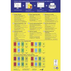 Avery-Zweckform 3449 univerzální etikety 70 x 37 mm papír modrá 2400 ks trvalé inkoustová tiskárna, laserová tiskárna, barevná laserová tiskárna, kopírka