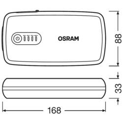 Osram Automotive systém pro rychlé startování auta BATTERYstart 300, OBSL300, max. startovací proud 300 A, 2x USB konektor