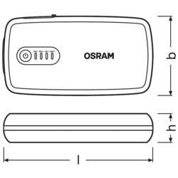 Osram Automotive systém pro rychlé startování auta BATTERYstart 300, OBSL300, max. startovací proud 300 A, 2x USB konektor