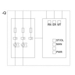 Siemens 3RK1308-0AD00-0CP0 3RK13080AD000CP0 přímý startér Výkon motoru při 400 V 4 kW 500 V Jmenovitý proud 9 A