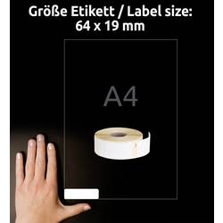 Avery-Zweckform etikety v roli 19 x 64 mm fólie bílá 450 ks trvalé A1933085 univerzální etikety