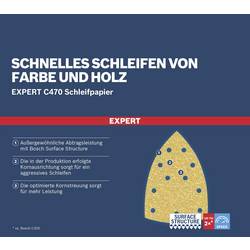Bosch Accessories EXPERT C470 2608900888 brusný papír s otvory Zrnitost 120 (d x š) 102 mm x 93 mm 10 ks