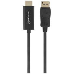 Manhattan DisplayPort / HDMI kabelový adaptér Konektor DisplayPort, Zástrčka HDMI-A 1.80 m černá 153201 Kabel DisplayPort