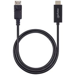 Manhattan DisplayPort / HDMI kabelový adaptér Konektor DisplayPort, Zástrčka HDMI-A 1.80 m černá 153201 Kabel DisplayPort