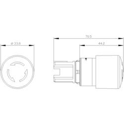 Siemens 3SU1050-1GB20-0AA0, 3SU10501GB200AA0 hřibové tlačítko nouzového vypnutí, 1 ks