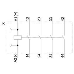 Siemens 3RH2140-1BE40 pomocný stykač 4 spínací kontakty Piece 1 ks