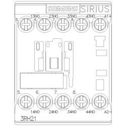 Siemens 3RH2140-1BE40 pomocný stykač 4 spínací kontakty Piece 1 ks