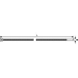 HellermannTyton 111-15069, T150R-HS-NA-C1, stahovací pásky, 7.60 mm, 365 mm, přírodní, žárově stabilizované , 100 ks