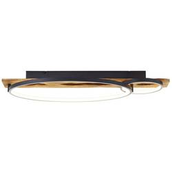 Brilliant G99292/76 Pirus LED stropní svítidlo LED pevně vestavěné LED 26 W dřevo, černá