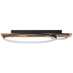 Brilliant G99292/76 Pirus LED stropní svítidlo LED pevně vestavěné LED 26 W dřevo, černá