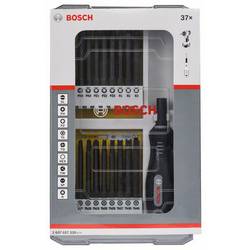 Bosch Accessories Bosch Power Tools 2607017320 sada bitů, 37dílná, plochý, křížový PH, křížový PZ, hvězda BO, Tri-Wing, Spanner (se 2 otvory), vnitřní